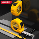 Deli 5-meter steel tape measure box ruler woodworking ruler telescopic ruler meter ruler metric decoration measurement plastic shell ruler first-level accuracy