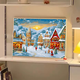 
Yonghuan winter lights Christmas digital oil painting DIY fill color hand-painted gift high-value decorative painting hanging painting qx15847 30x40cm thick solid wood inner frame Highlight pigment + professional oil canvas + multiple brushes + wall hanging accessories