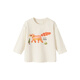 Mini Bala Nuomi T long-sleeved T-shirt for boys and girls, pure cotton baby skin-friendly brushed cute top, new spring product