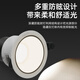 Philips (PHILIPS) LED spotlight deep tube anti-glare embedded hill 24 ceiling light 9W warm white light 4000K opening 7-7.5cm