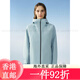 迪桑特（DESCENTE）女士三合一外套防风防水透湿冲锋衣两件套 BK-曜石黑 S(160/80A) 均码