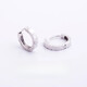 Nilan Fat Dong Lai same style men's platinum earrings PT950 earrings platinum diamond earrings plain ring for men and women, platinum about 2.7 grams, a pair of scheduled inner diameter 9.5