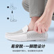Seven Wolf genuine leather bean shoes men's lazy loafers men's casual leather shoes breathable summer 2025 white 9925 38