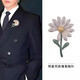 Quan Zhilong's same style small daisy sunflower brooch men's high-end fashion all-match pins clothes corsage accessories Daisy brooch