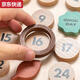 Qilicai ins style children's magnétique temps calendrier mois calendrier cognitive toys pendentif ornaments numérique wooden playhouse toys image principal beech wood style-calendar