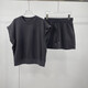 Viainos Mall mismo estilo que Ainos mismo 2025 Summer Nuevo Producto Shorts Shorts Traje para mujeres 9215 Smoke Gray XL