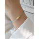 QUAMER method plated 18K gold koi fish bracelet holiday style new niche ins style gift koi green rope (bracelet)
