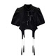 Suowanyi (Suowanyi) großer Frauen neuer chinesisches Stil Kurzes Design Cheongsam Shirt Top für Frauen 2025 Neue Mode-Arbeiter M679# Black Top L groß