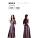 Ehangy轻奢品牌连衣裙女2025夏季新款宽松大码洋气减龄收腰显瘦大摆裙子 灰色 M 约适合体重120斤内