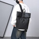 Neue Modetrendy große Kapazität wasserdichtes Rucksack Rucksack Einfacher Freizeitcomputerbeutel Student Reisetasche Rucksack Schwarz Schwarz