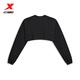XTW [Same Model in Store] Autumn New Women's Sports and Leisure 2025 Long Sleeve Sweater Women 975328030485 Black S