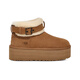 Ugg automne nouvelle femme épaisse femme épaisse bottes de neige courtes chaussures de fourrure paresseuses 1144041che marron 37