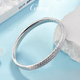 GsunG platinum PT950 three-nail sand bracelet for women, retro frosted nail pattern bracelet, pure platinum bracelet for men, simple PT950 bracelet, 12 grams, about 54-55 ring, pre-ordered