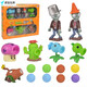 Shantou Linnun Rongdafeng Générant authentique vs Zombie Toy Wholesale Grand PEA PEA tireur Zombie King Ejection Battle Game PK 686-1849 Plant + 2 Cartes à jouer zombie anglais