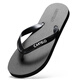 CARTELO crocodile flip-flops men's summer outdoor sports home use soft-soled beach sandals VP1520 black 42
