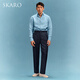 Skaro [Pure Linen] Nápoles Naples Calificación alta de la cintura Menora de verano