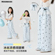 
Yoyo one (Yoyo one) children's clothing girls wide-leg pants summer children's ultra-thin trousers mosquito-proof summer ice silk cool pants two-pack [15305 blue +15277 blue] 150 150cm