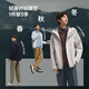 Beneunder Air Fleece Jacket Men's Shirt Jacket Lapel Outdoor Casual Commuting Jacket CL237 Thin Gray Blue XL