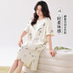 Modal Nightgown for Women's Summer Summer à manches courtes à manches courtes 2025 Nouvelle robe d'été pour femmes enceintes minces d'été ZH14110 L (165)