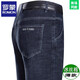 Romon high-end summer jeans men's thin loose straight pants high waist middle-aged dad outfit business casual trousers 3891 (summer)-Zhonglan thin 33 waist circumference 2 feet 6