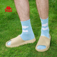 KAPPA Slippers Men's 2025 Summer New Sports Slippers Anti-Slip Beach Shoes Men's Thick-Soled Fashionable Slippers Winter White 41-42