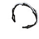New type of pearl folding headband for women to wash their face and press their hair. Internet celebrity high skull broken hair artifact portable hair accessory. Pearl folding headband black 1 piece