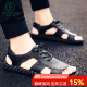 Sandalias de cuero de carpintería de carpintería 2025 NUEVO SUMER SUMER OUTER DE CUERO MARCA DE LA MARCA Romana Conducción de sandalias de playa HY/HY9926-A- A- AHEVE 39 Código deportivo