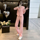 Magiopy International Luxury High-Ald Brand Style Wearting Set for Women 2025 Spring New Fashionable Age reduce la chaqueta corta Top Pink s (100Jin [Jin equivale a 0.5 kg])