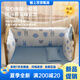 Ullop Yolebebo Crib Massivholz Spleißbett Multifunktional bewegliche Lift-Babybett mit Leitplanken Neugeborene Schlaflosenbett + Bettumfang Fünf-teiliger Set + Windel Tisch + Mückennetz + braune Pad