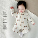Balabara Sitio web oficial insignia Baby Onesie Spring y Autumn Cotton Pure Boneless Flip Flip Flip Flip Baby Pajamas recién nacido Base de invierno 694 Little Leopard_Class A puro Algodón 59cm_sugged 10jin [Jin iguala 0.5 kg]