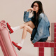 Best 25 Autumn Marie Jane Shoes Retro Thick Heel Women's Singles Shoes B9929CQ5 Red 38
