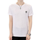 Playboy (playboy) T-shirt à manches courts de soie de glace t-shirt masculin T-shirt à la mode à demi-manche à demi-manche T White K833 M 165 [Convient pour 100-120 Jin [Jin est égal à 0,5 kg]]]