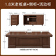 Xinjing new Chinese style boss desk all solid wood paint executive desk high-end president desk manager desk supervisor desk 1.8 meters