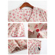 Palanto Frauen purer Baumwoll-Pyjamas dünne 2025 neue Sommer mittleren Alters in der mittleren Alter lässig Großgröße Home Clothing Set Herbst Frühling Rose [reines Baumwollweich und atmungsaktiv] 3xl [ca. 160-180jin [Jin entspricht 0,5 kg]]