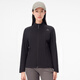 Pelliot (Pelliot) Weichschalenjacke für Frauen Outdoor Wanderanzug Ständer Slim Windproof plus samische Jacke für Frauen Stil Twilight Black S