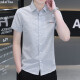 Yianta Snow Anta 2025 Summer Silk Camiseta informal de los hombres Versátiles versátiles de moda de moda caliente Hands Handsome Shirt Men 854 Khaki 4xl 165-180Jin [Jin iguala 0.5 kg]