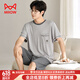 Catman (Miiow) Pajama modal Menal's Men's Summer Shorts à manches à manches à manches pour les jeunes Minume Summer décontracté LoUS SIGHTS 6623 L