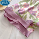 Palando 2025 Nuevo pijama para mujeres para el verano delgada seda de seda de seda de manga corta Ins Ropa para el hogar de verano de verano para el exterior. SDX#9905 Crayon Shin-shikong Shorts Shorts de manga corta M Recomendado 75-95Jin [Jin equivale a 0.5 kg]