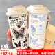 
SUPOR simple butterfly thermos cup stainless steel portable double drink coffee cup 2025 new women's straw water cup high-value BW1048 blue butterfly + with lanyard Ceramic inner lid