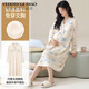 Victoria's Style Pure Cotton Nightgown avec poitrine de poitrine Nouveau printemps et automne pour les vêtements de confinement à manches longues pour les femmes enceintes après l'accouchement et l'allaitement maternel post-partum et le pyjamas de grossesse MNQ13062 # RR M [Suggestion 80-100jin [Jin est égal à 0,5 kg]]
