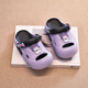 
Kulomi Girls Slippers Hole Shoes Summer 2025 New Children's Princess Beach Shoes Wear Anti-Slip Wading Shoes Purple Size 33