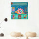 Dalushu Children's Clock Teaching Aids Montessori Calendar Clock Board Children's Learning Time Clock Cognitive Kindergarten Early Education Toys Large Calendar Clock Smart Clock Without Battery
