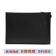 Versace Medusa logo LOGO zipper closure Cotton wallet clutch Large men's black Gift box (basic + original box)