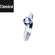 DENIOT natural tanzanite ring for women, blue gem ring overlapping live mouth, simple and fashionable S925 silver gold-plated ins style, opening adjustable