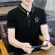 FJLT light luxury high-end brand polo shirt men's T-shirt in summer new fashion short-sleeved lapel business breathable top F6628 (black) M (recommended 90-115 Jin [Jin equals 0.5 kg])