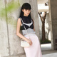 CHARLES/KEITH25 autumn new product knot hand-held crossbody small square dumpling bag CK2-30271635 Cream milk white S