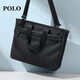 POLO Business Briefcase Men's Expandable Handbag 14/15.6-inch Computer Bag Conference File Bag Shoulder Bag