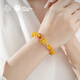 Potala Palace beeswax single circle bracelet 925 Yinchuan material Nanhong Pixiu gold amber bracelet for men and women as a birthday gift for boyfriend