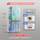 Rongsheng 491-liter automatic ice-making dual system cross-fold four-door large-capacity refrigerator first-class energy efficiency air-cooled frost-free new product Yawen Steel
