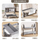
Little Buddy Crib Change Diaper Care Table movable newborn baby lathe dual-purpose multi-function folding two-in-one linen ash + seamless splicing large bed